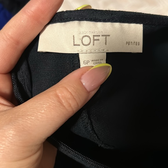 Ann Taylor Loft Black Fit and Flare Dress - 6 Petite - Picture 5 of 6